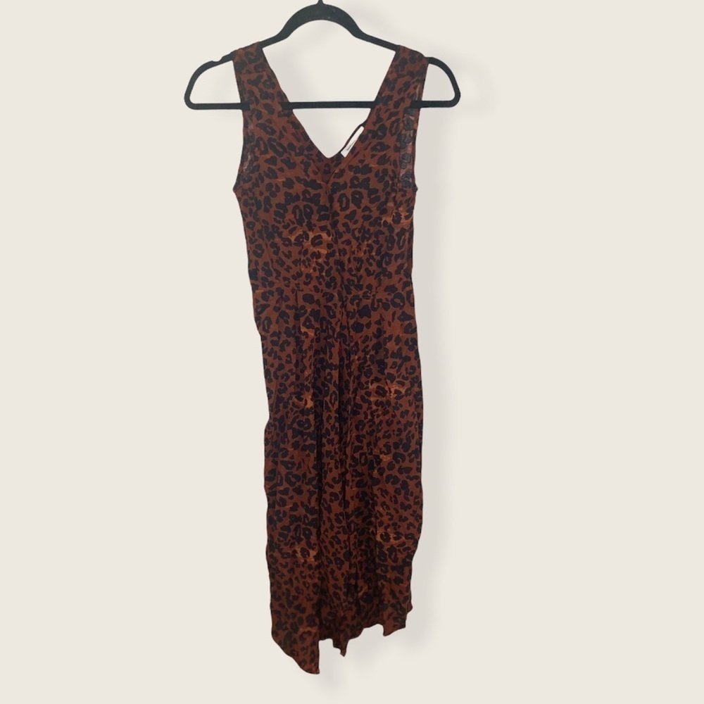 Beach lunch lounge leopard print anais midi dress - Picture 3 of 8
